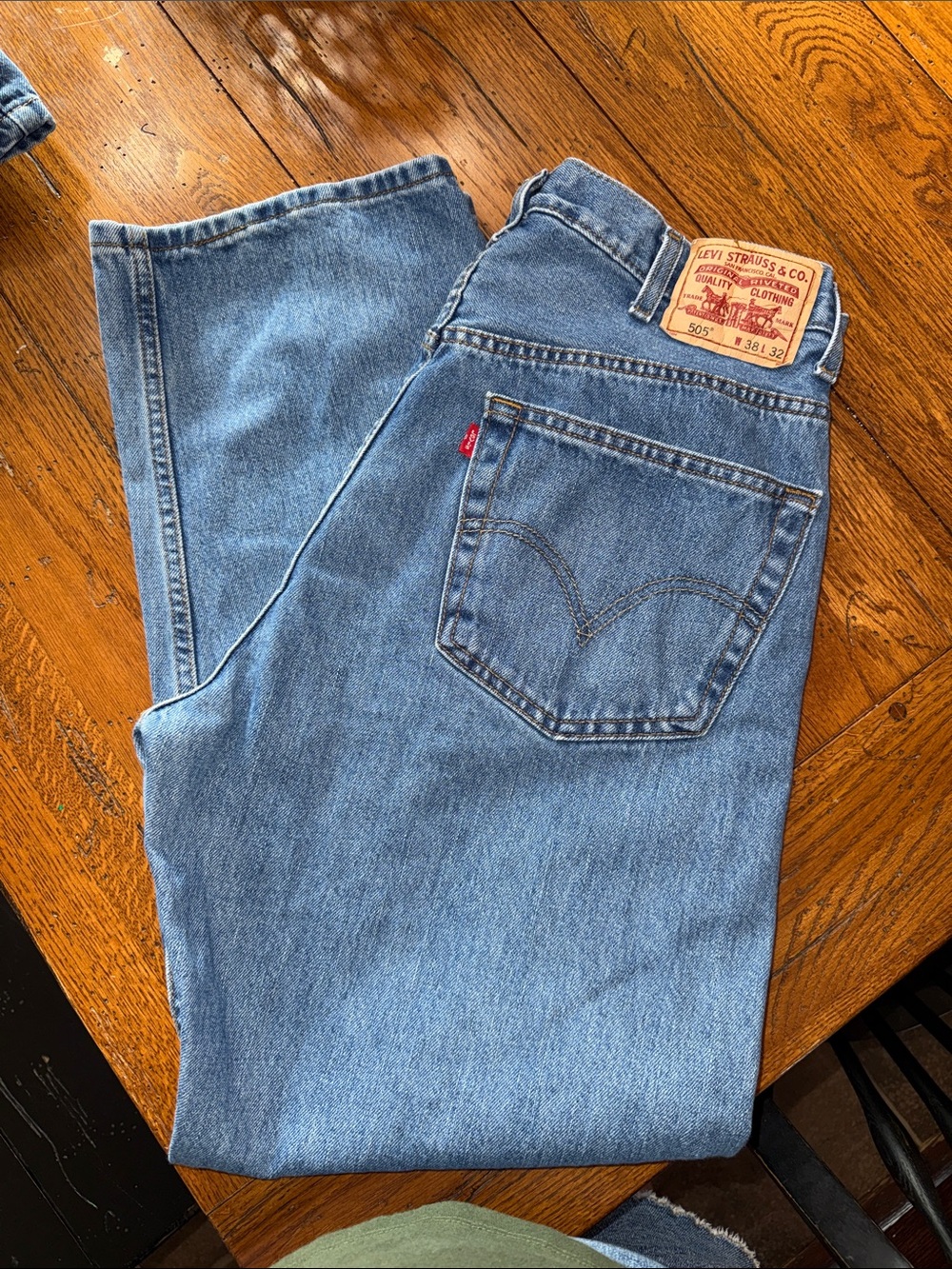 Levi's Straight Leg Men's Jeans - Light Blue Denim
